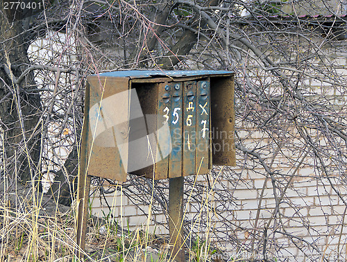 Image of Old rusty mailbox