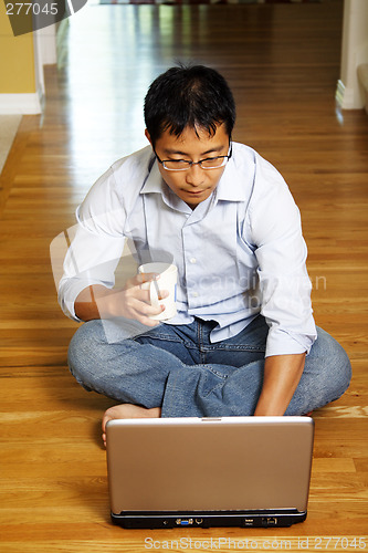 Image of Businessman at home