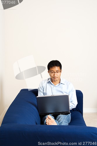 Image of Businessman at home