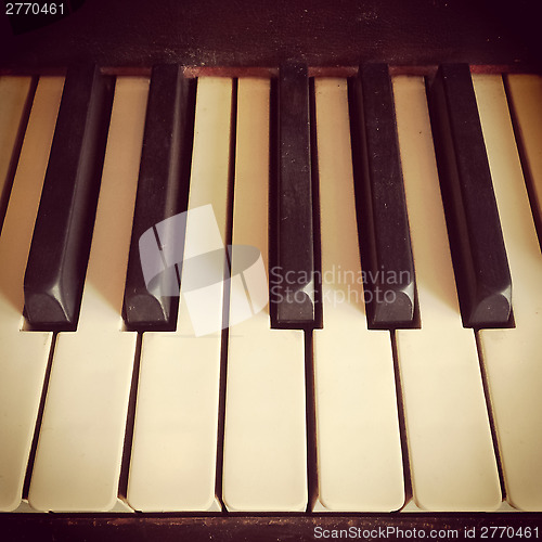 Image of Vintage piano keys