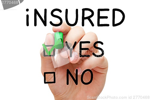Image of Insured Yes Green Marker