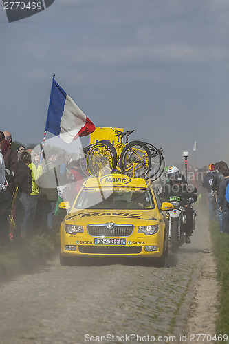 Image of Mavic's Car- Paris Roubaix 2014