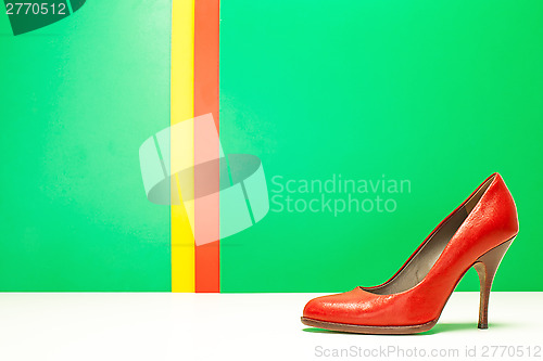 Image of red high heels