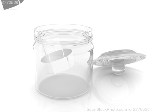 Image of Empty glass jar with cover
