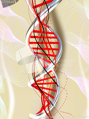 Image of DNA structure model background 