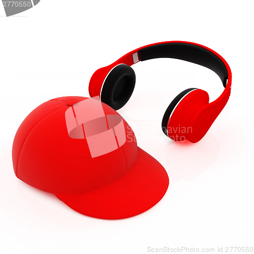 Image of cap and headphones