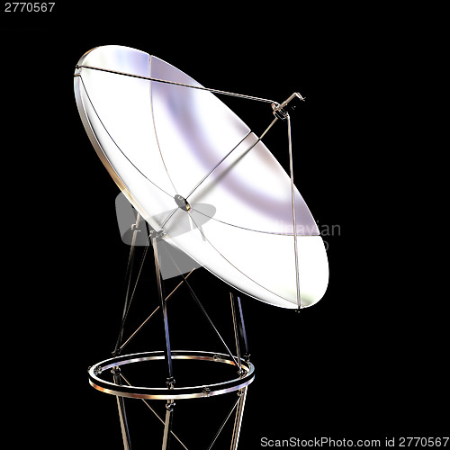 Image of SAT isolated on black background 