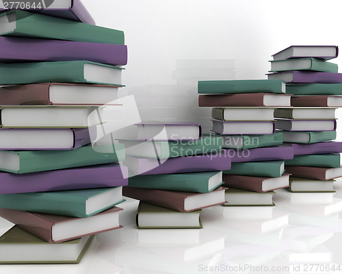Image of colorful real books