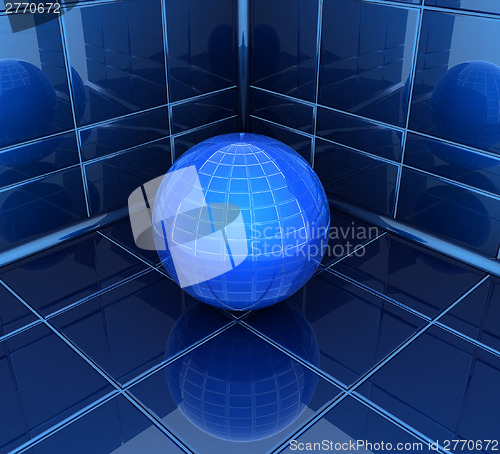 Image of Corner in the room with ball 