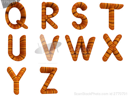 Image of Wooden Alphabet set 