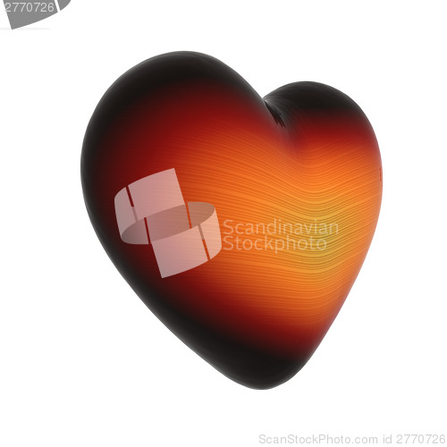 Image of 3d beautiful glossy heart