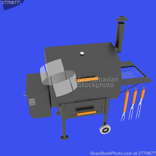 Image of oven barbecue grill