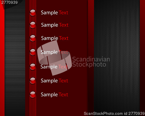 Image of template with space for a picture on the right