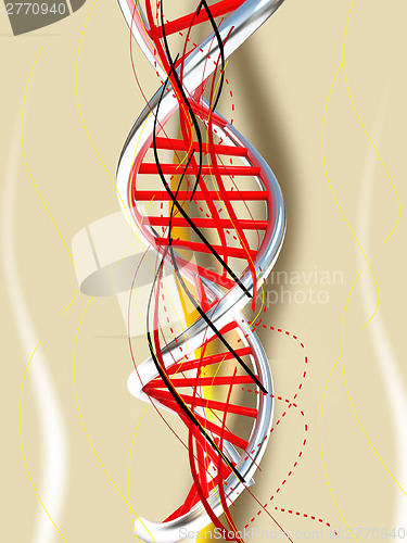 Image of DNA structure model background 