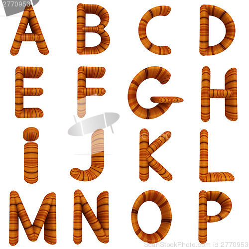 Image of Wooden Alphabet set 