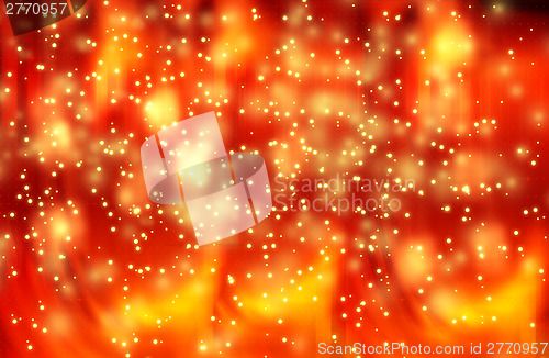 Image of New Year and Christmas red background with yellow highlights