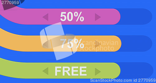 Image of Set of colorful ribbons discount