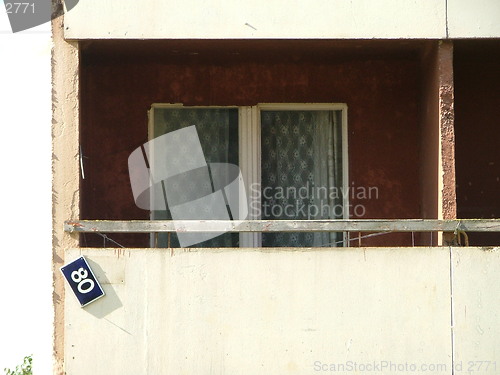 Image of apartment house's balcony