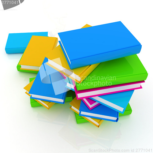 Image of colorful real books