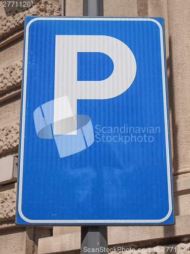 Image of Parking sign