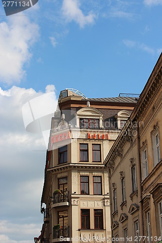 Image of view to the house-tops in Lvov city