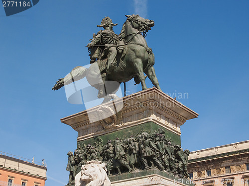 Image of Vittorio Emanuele II monument in Milan