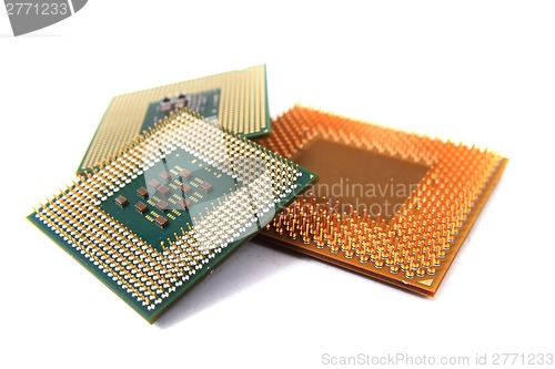 Image of old microprocessors