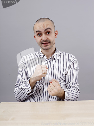 Image of Man at desk