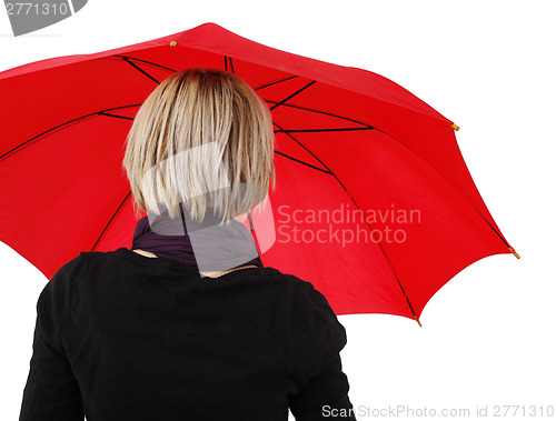 Image of Woman with umbrella