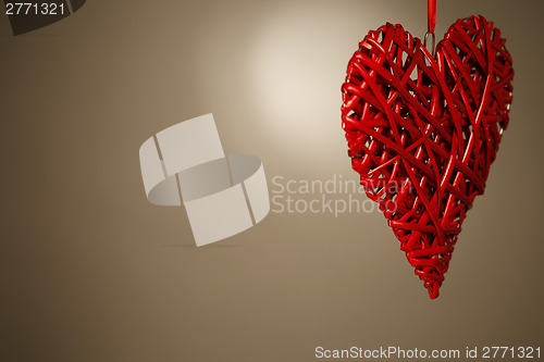 Image of Hand made red heart