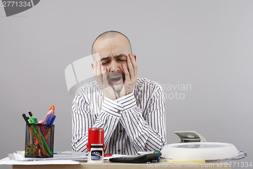 Image of Man at desk