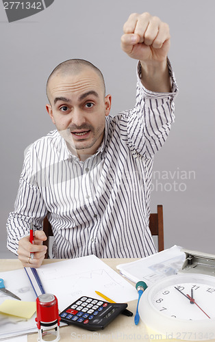 Image of Man at desk