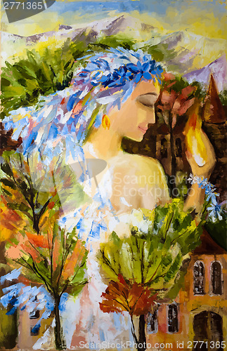 Image of  Girl with fire