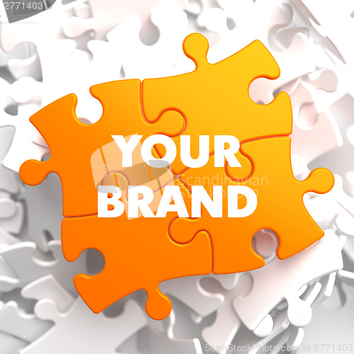 Image of Your Brand on Orange Puzzle.