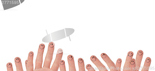 Image of Happy group of finger faces