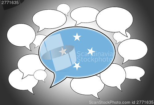 Image of Communication concept - Speech cloud