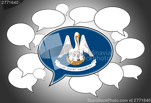 Image of Communication concept - Speech cloud