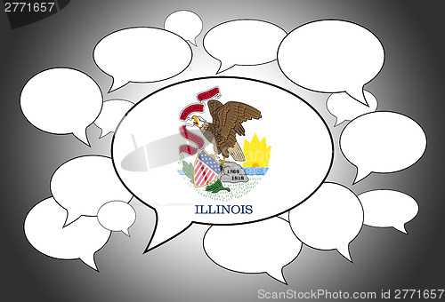 Image of Communication concept - Speech cloud