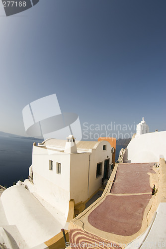 Image of view over sea greek islands