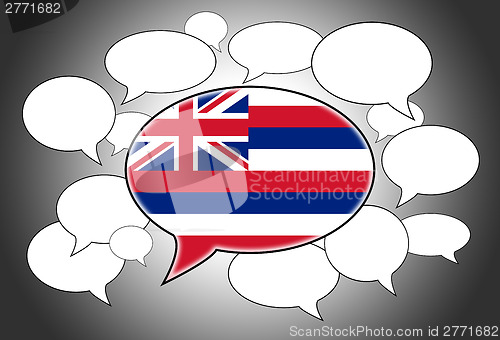 Image of Communication concept - Speech cloud