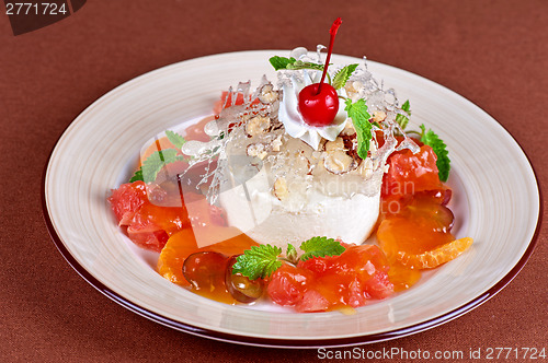 Image of tasty dessert