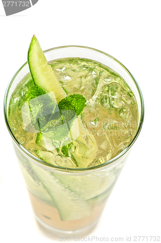 Image of cocktail with cucumber