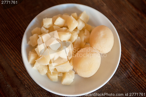 Image of ingridients for okroshka