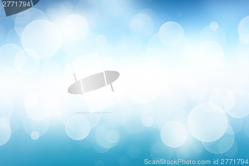 Image of Blue desktop wallpaper with bokeh light