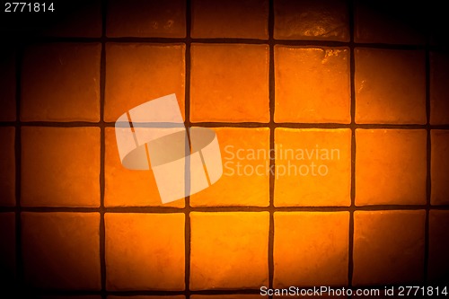 Image of Background surface of orange tiles