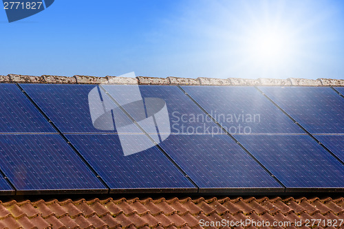 Image of Solar panels on the roof