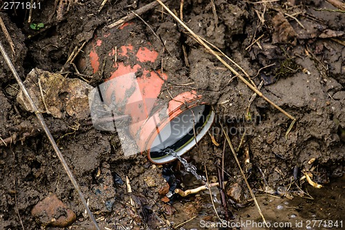 Image of Wastewater drain pibe in nature