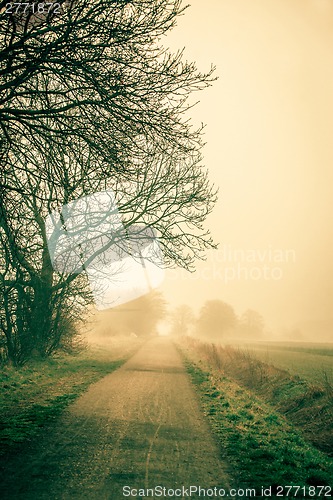 Image of Misty road an early morning
