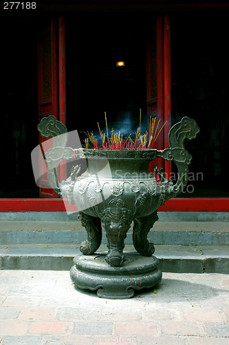 Image of burning prayer