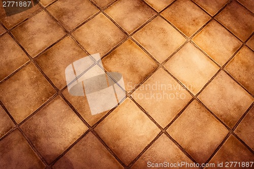 Image of Background surface of vintage tiles